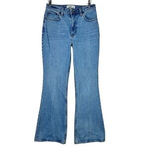 Abercrombie & Fitch Vintage Flare Jeans High Rise Curve Love Light Wash Women 28